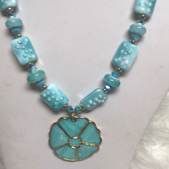 Turquoise Necklace & Earring Set ❤️